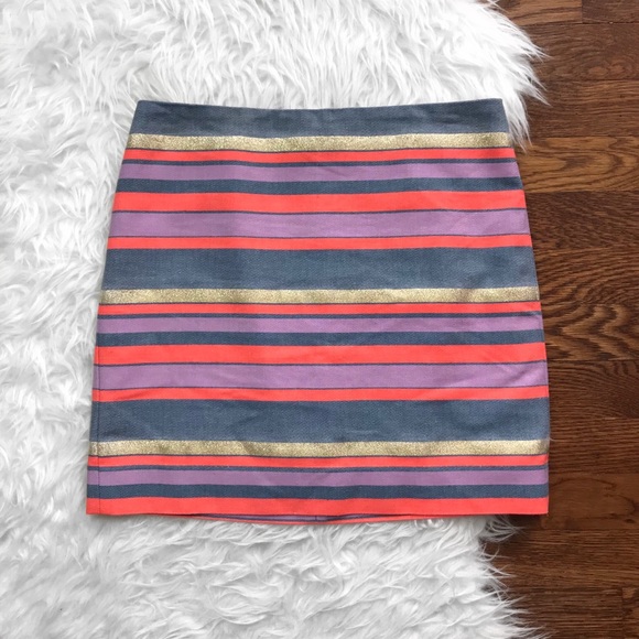J. Crew Dresses & Skirts - J. Crew Chambray Stripe Mini Skirt